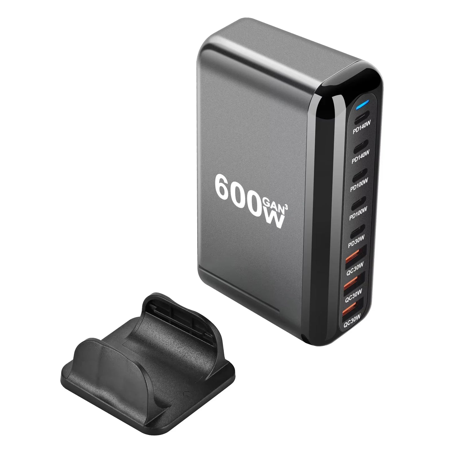 Xiaomi 600W GaN Fast Charge 3.0 USB Type C Fast Charger with 8 Ports 5C3A PD Charger for Phones and Tablets Portable Design